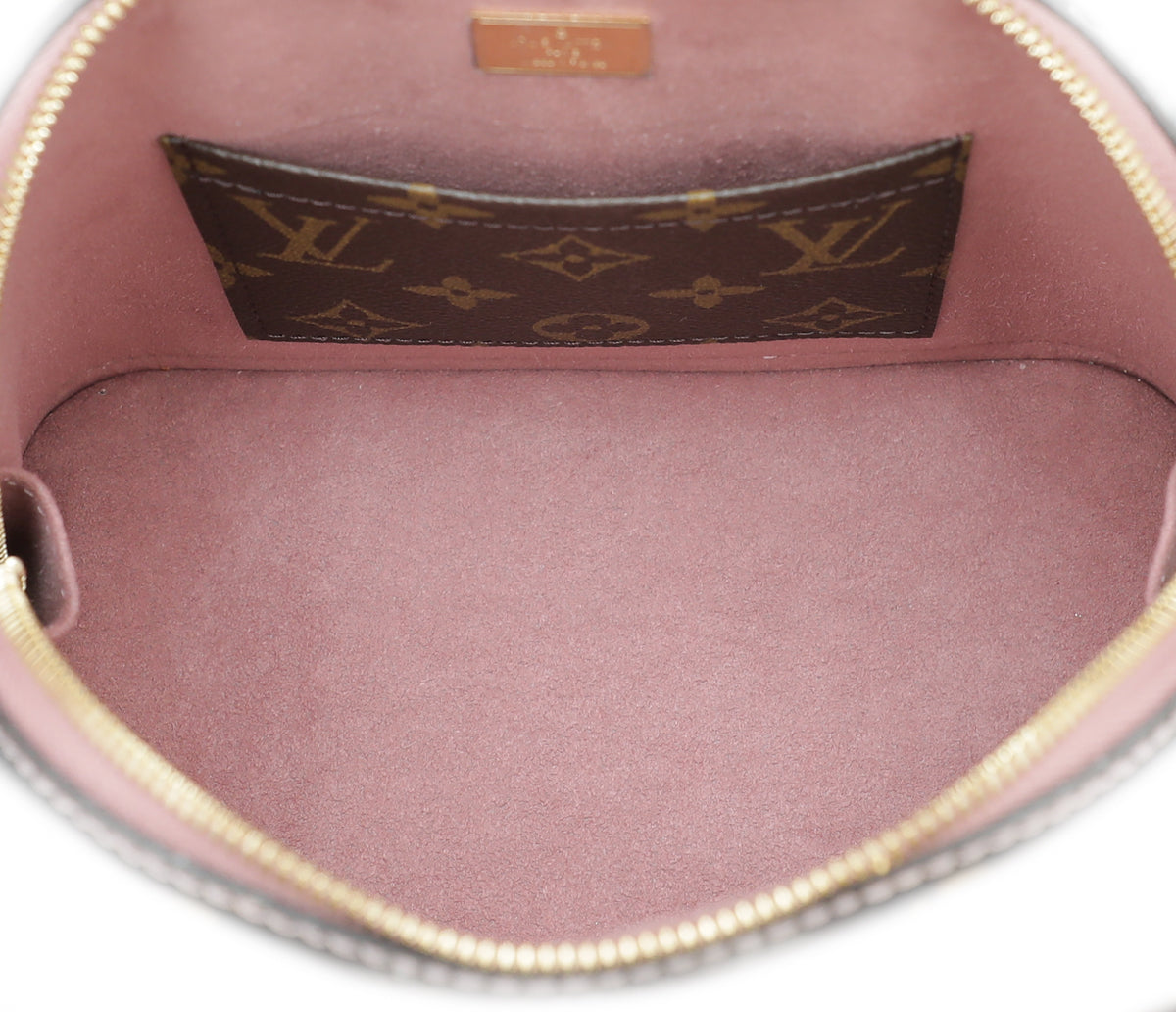 Louis Vuitton Monogram Rose Pale Metallise Vernis Alma BB Bag