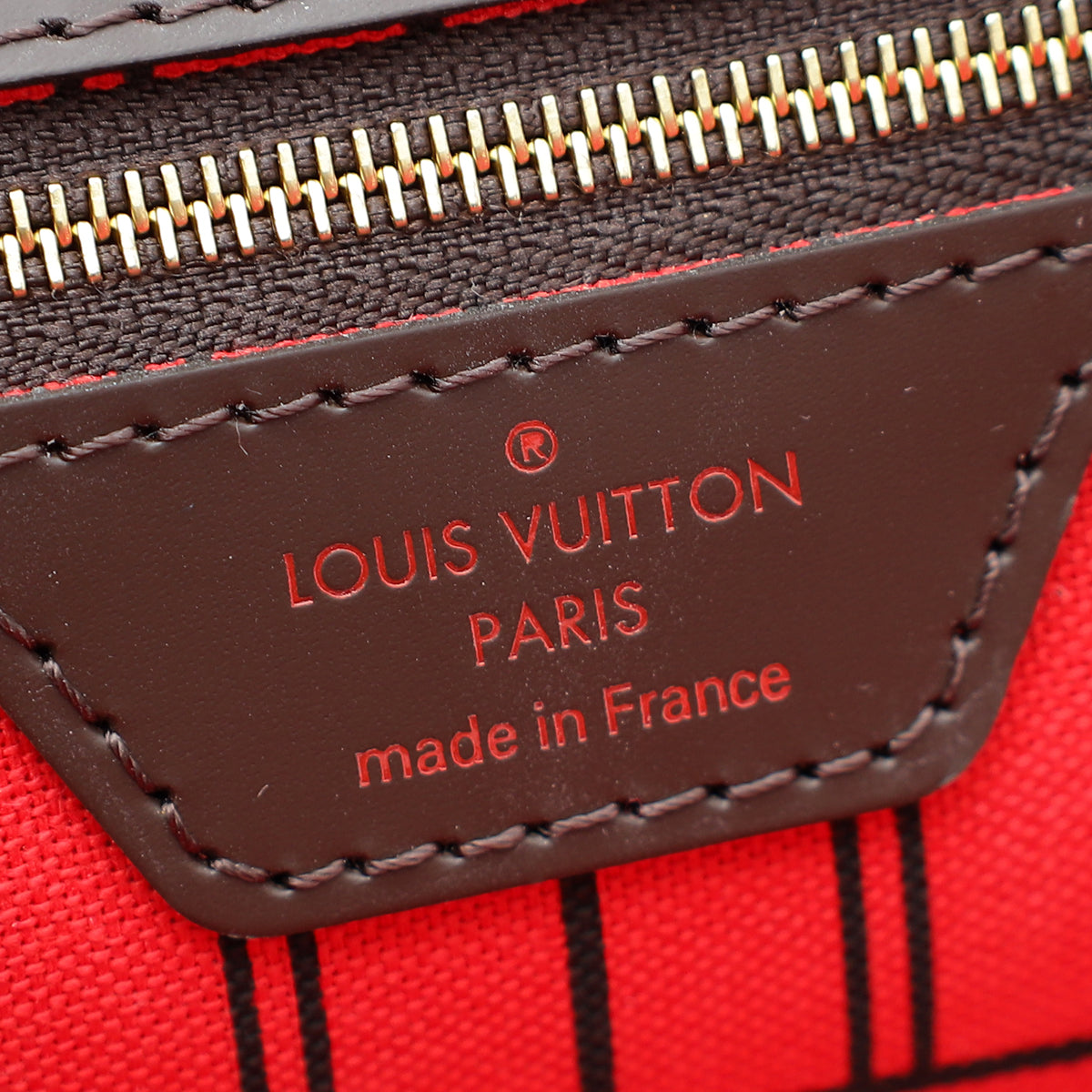 Louis Vuitton Damier Ebene Neverfull MM Bag