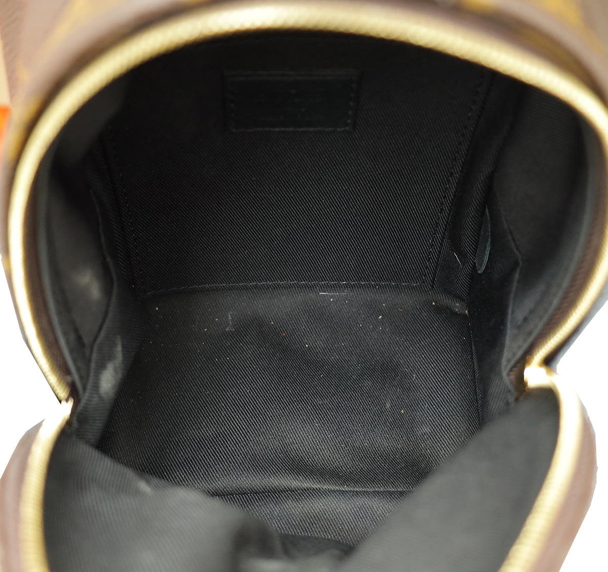 Louis Vuitton Monogram Black Palm Spring Mini Backpack Bag