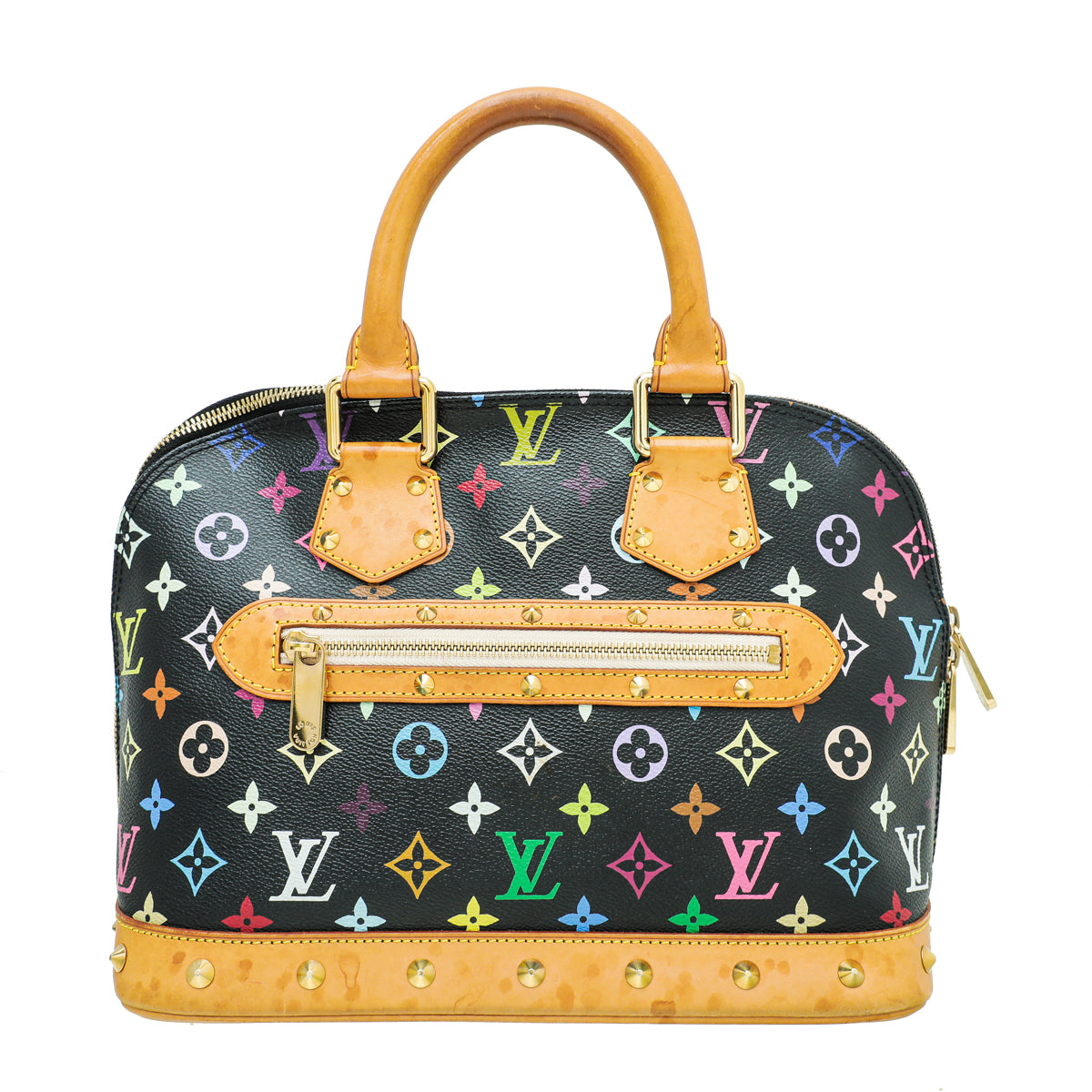 Louis Vuitton Black Monogram Multicolor Alma Bag