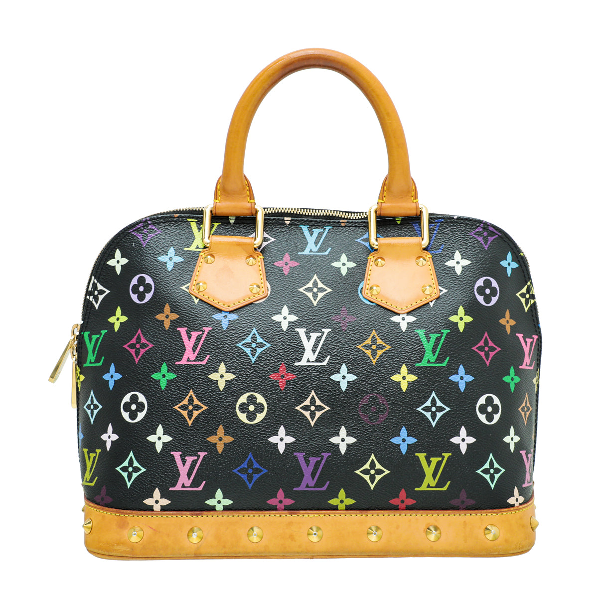 Louis Vuitton Black Monogram Multicolor Alma Bag