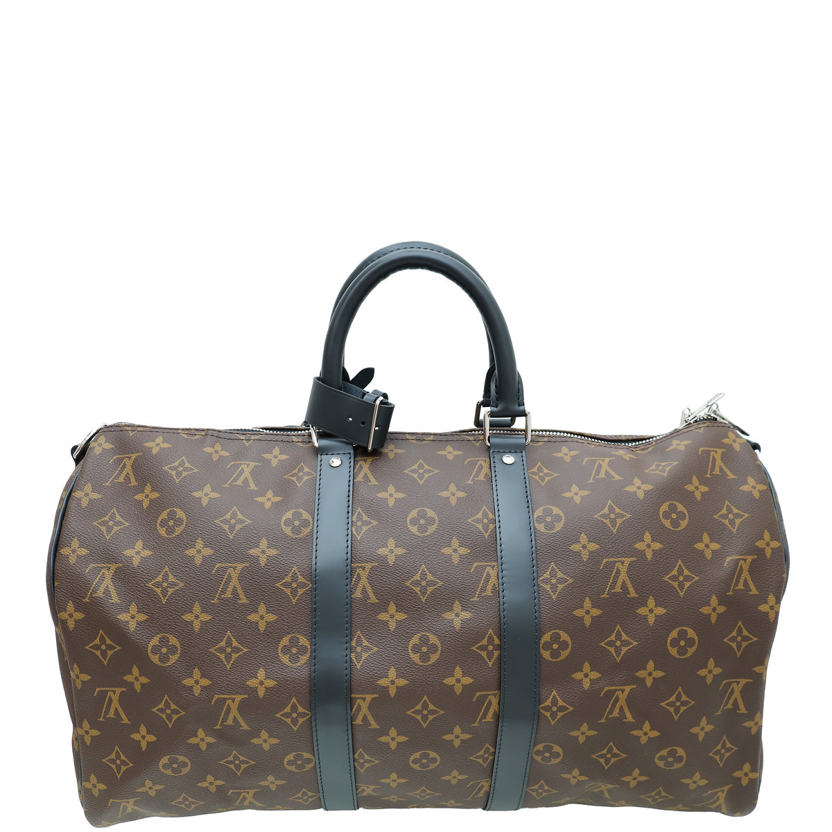 Louis Vuitton Monogram Black Keepall Bandouliere 45 Bag