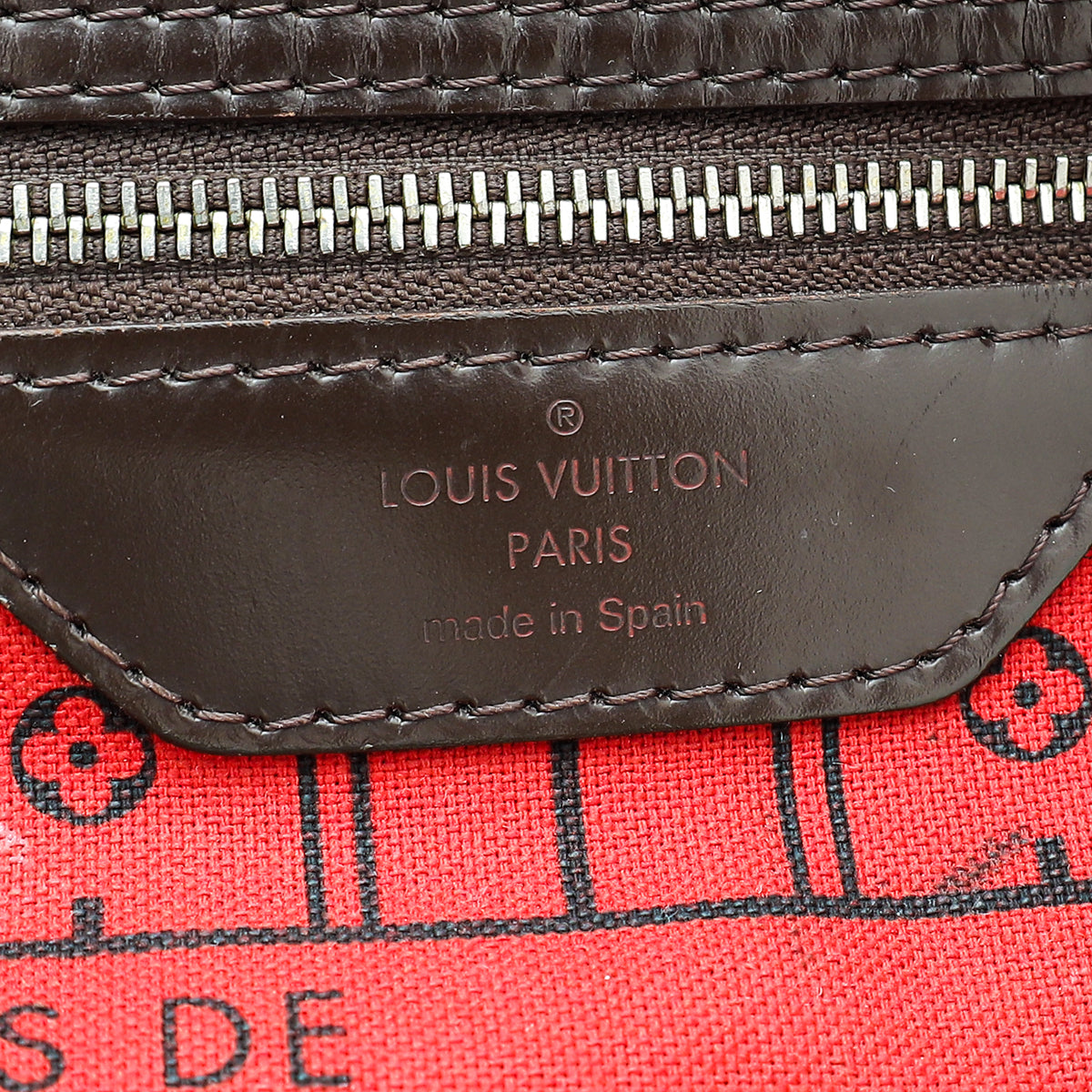 Louis Vuitton Damier Ebene Neverfull MM Bag