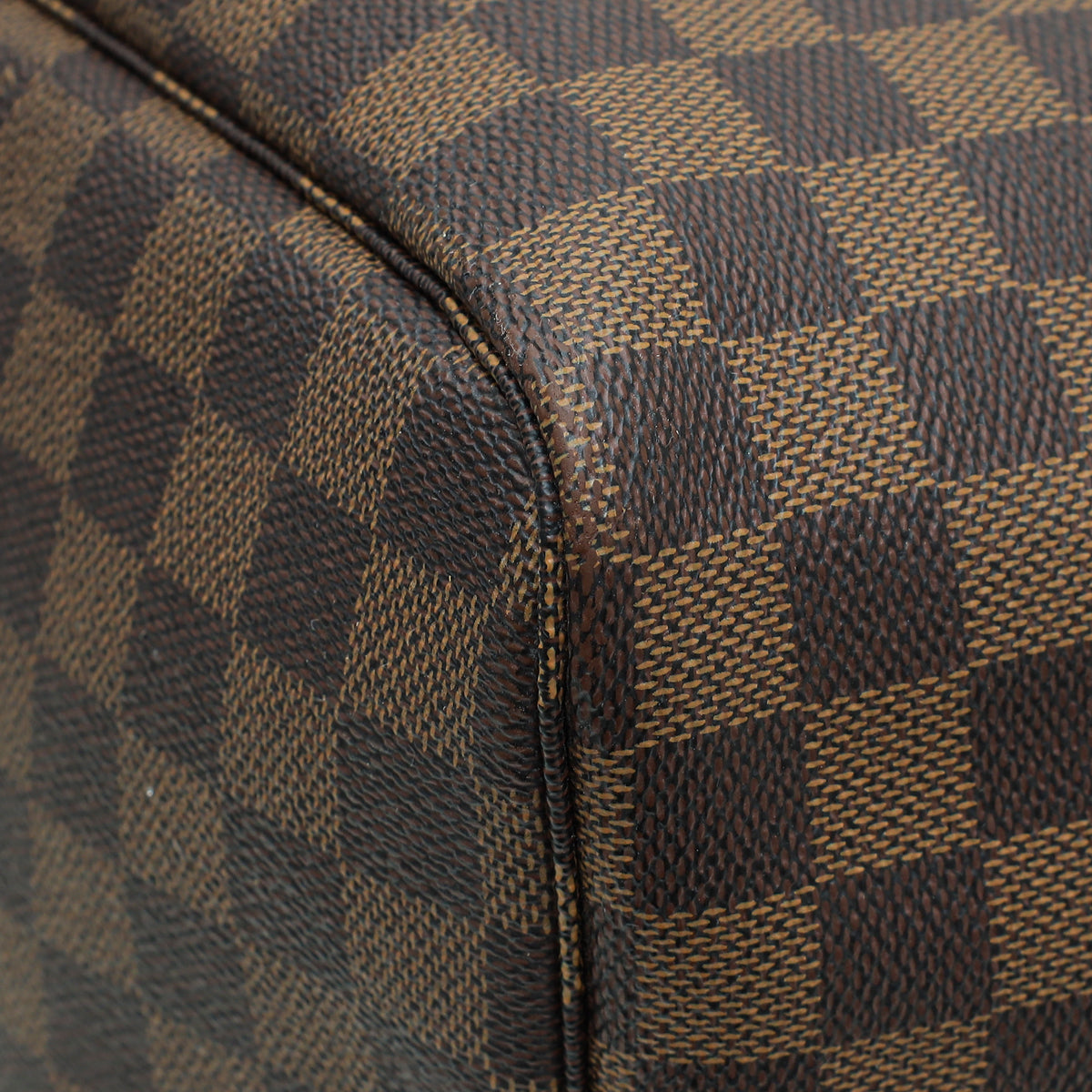 Louis Vuitton Damier Ebene Neverfull GM Bag W/ MGCV INITIALS