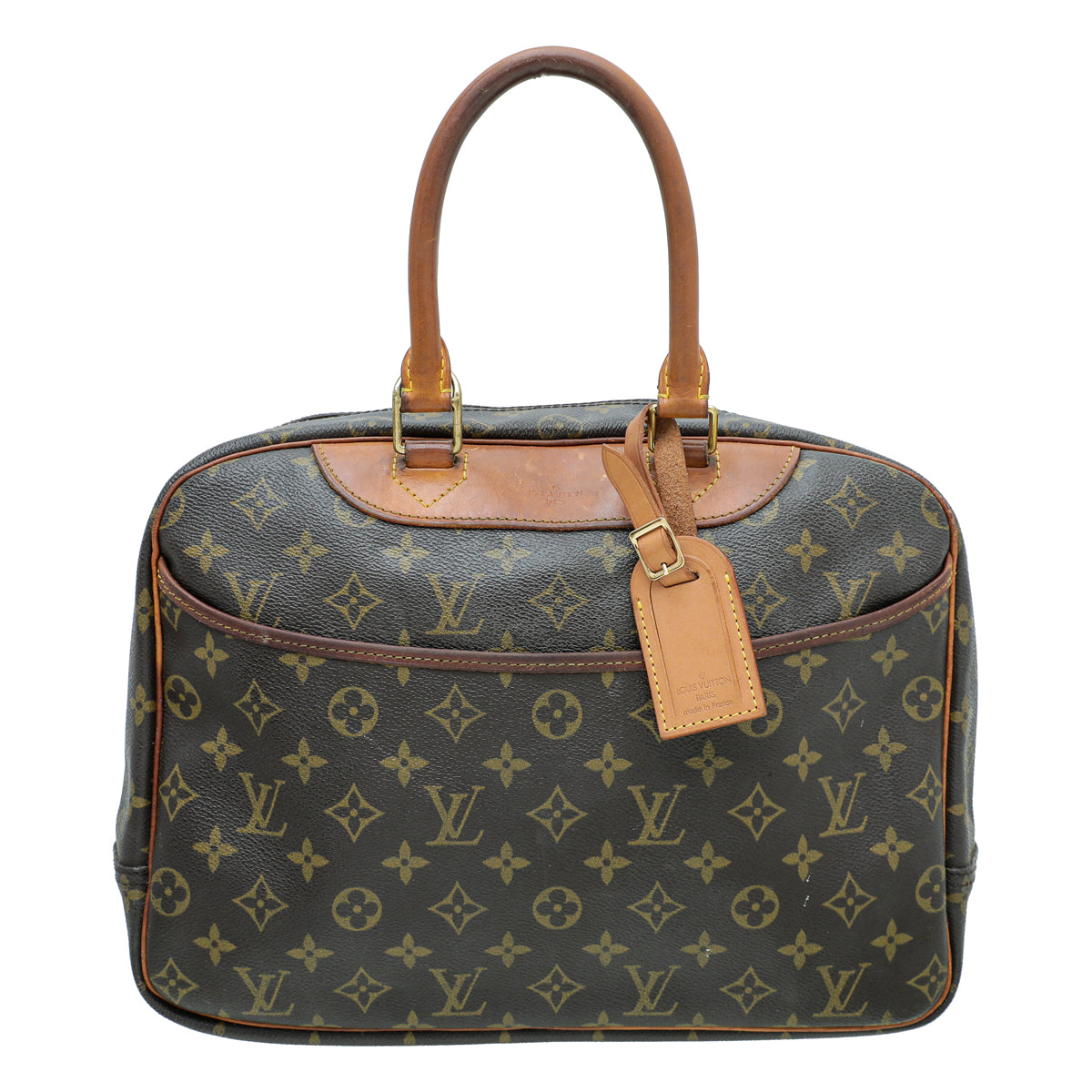 Louis Vuitton Brown Monogram Deauville Boston Bag