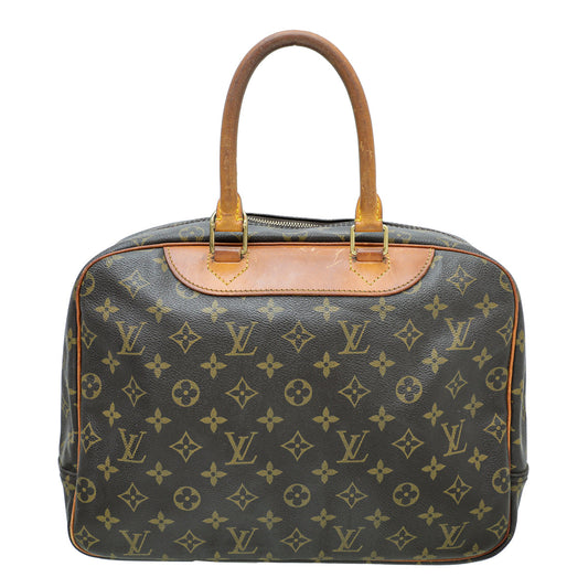 Louis Vuitton Brown Monogram Deauville Boston Bag