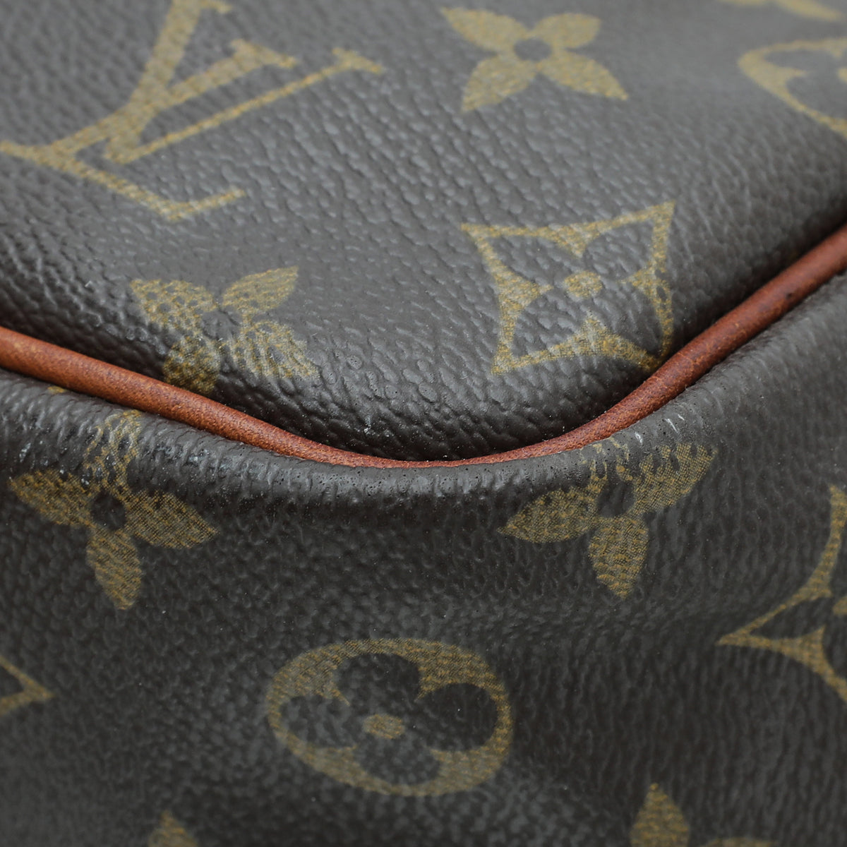 Louis Vuitton Brown Monogram Deauville Boston Bag