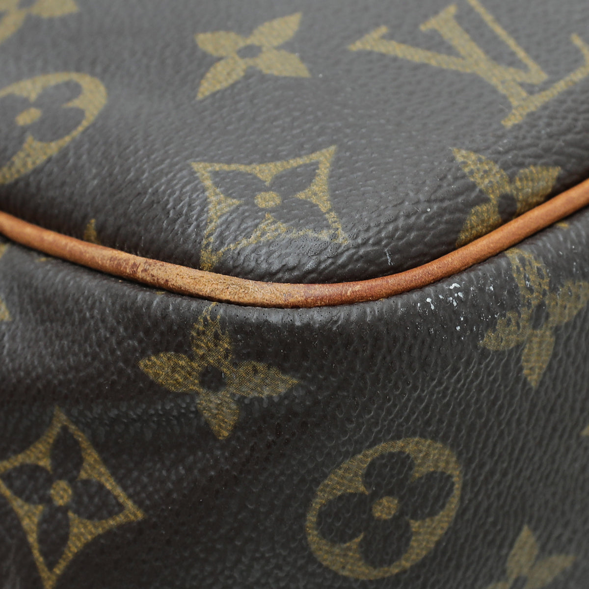 Louis Vuitton Brown Monogram Deauville Boston Bag