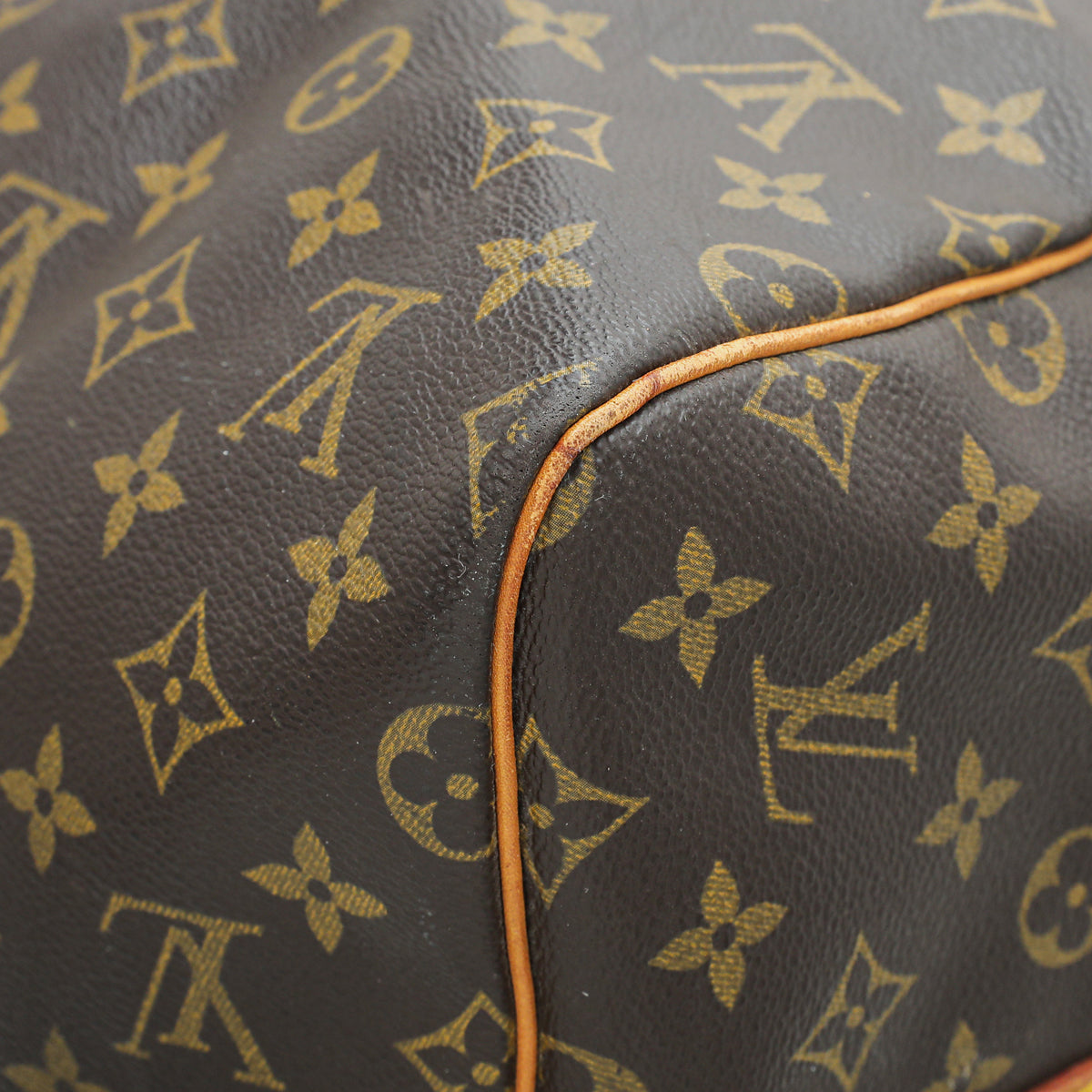 Louis Vuitton Brown Monogram Keepall Bandouliere 55 Bag