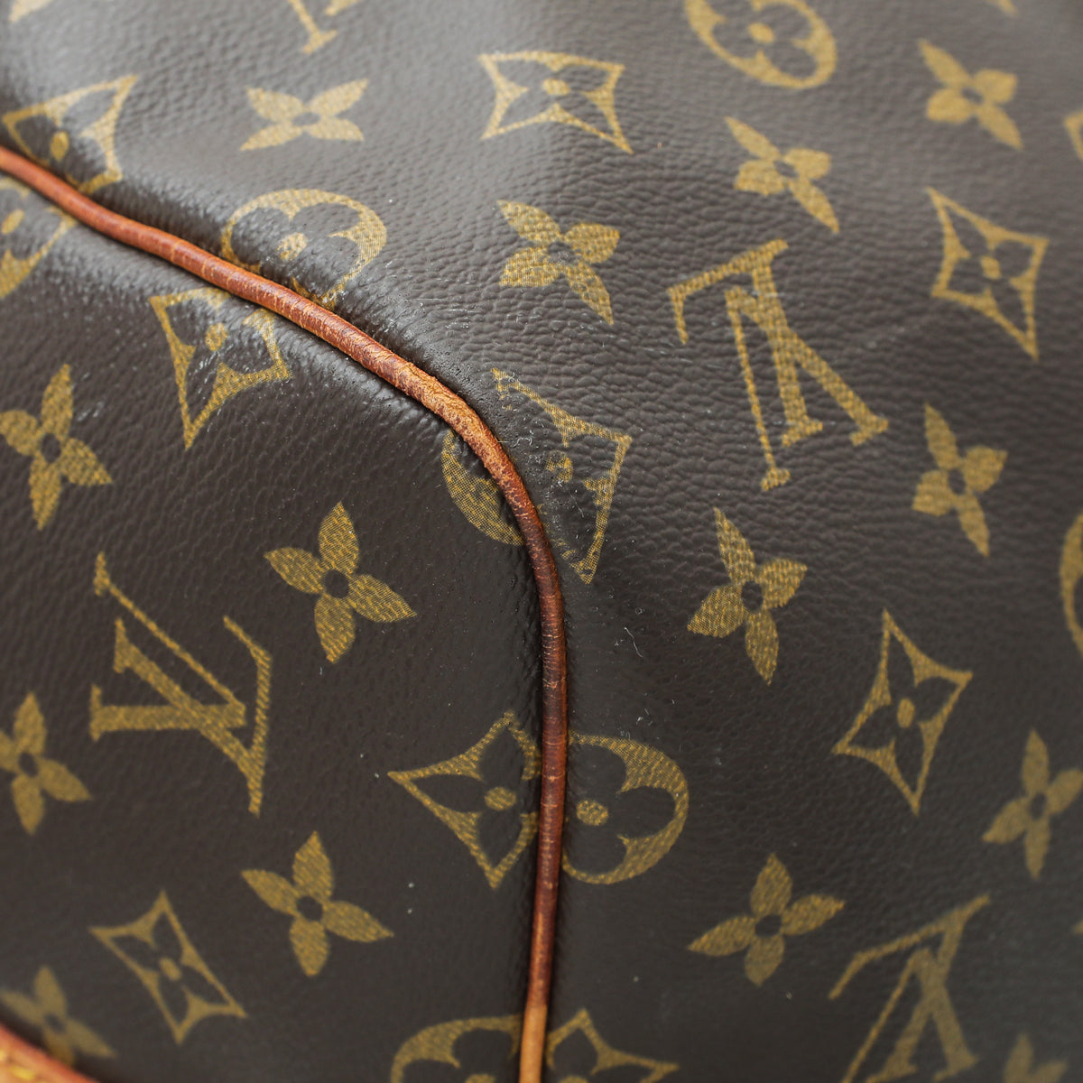 Louis Vuitton Brown Monogram Keepall Bandouliere 55 Bag