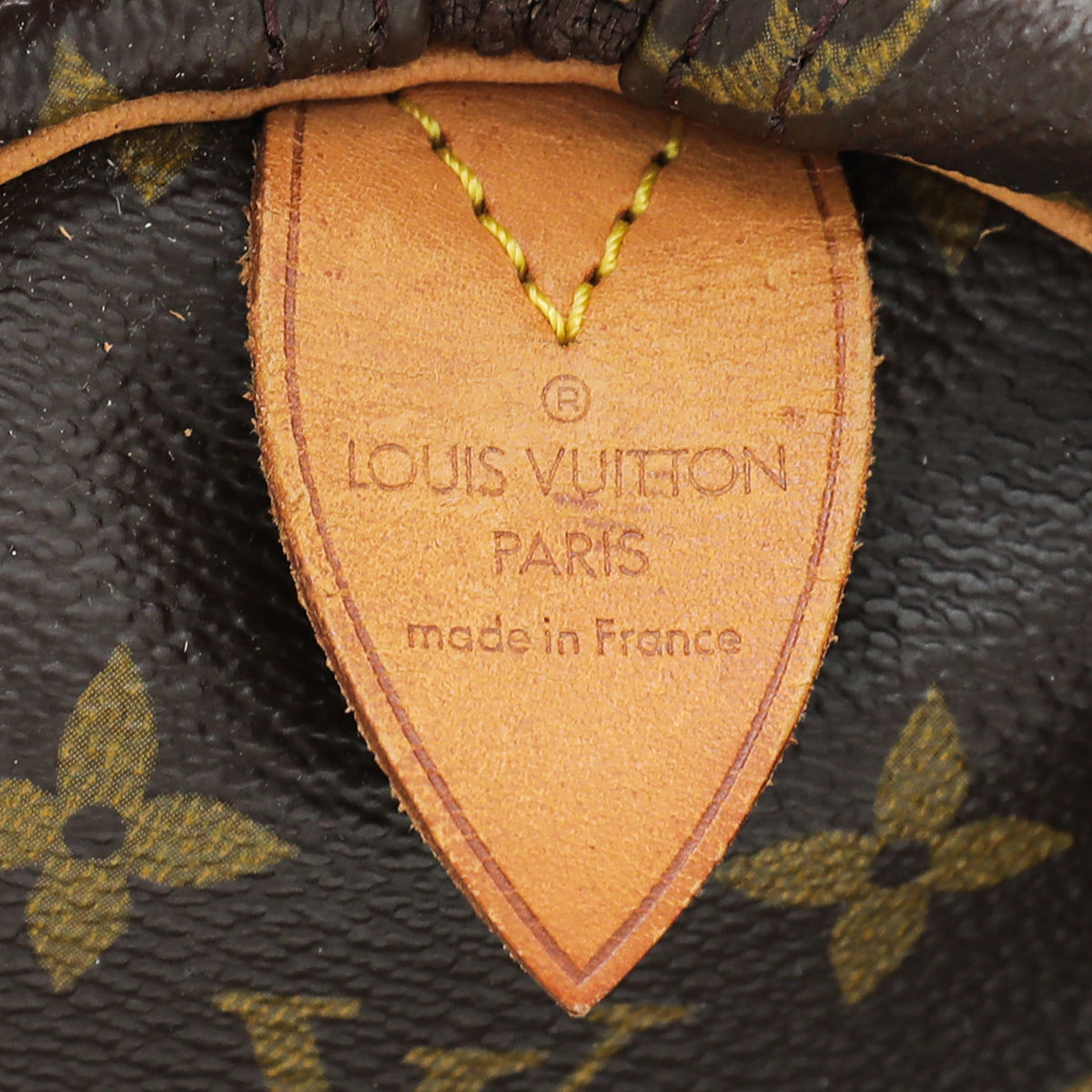 Louis Vuitton Brown Monogram Keepall 50 Bag w/Leather ID Tag