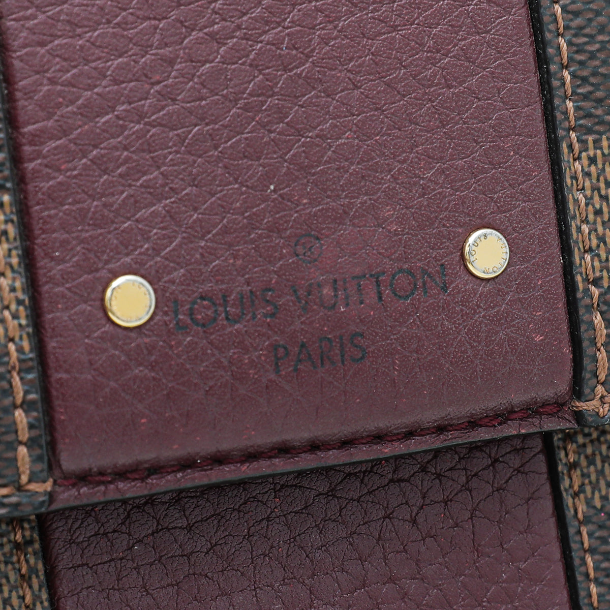 Louis Vuitton Ebene Bordeaux Bond Street Bag w/AA Initial