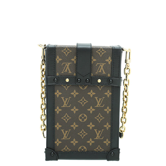 Louis Vuitton Monogram Black Vertical Trunk Pochette