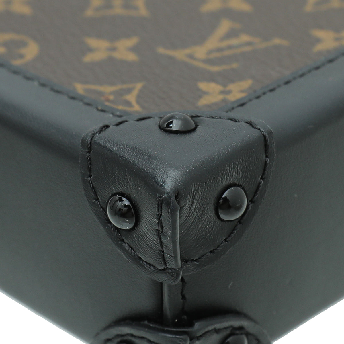 Louis Vuitton Monogram Black Vertical Trunk Pochette