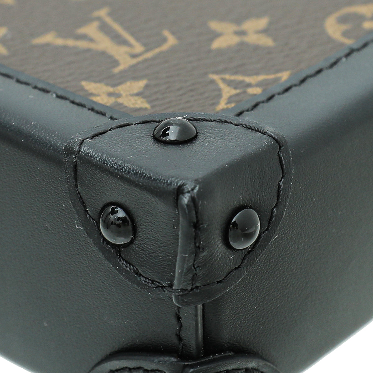 Louis Vuitton Monogram Black Vertical Trunk Pochette