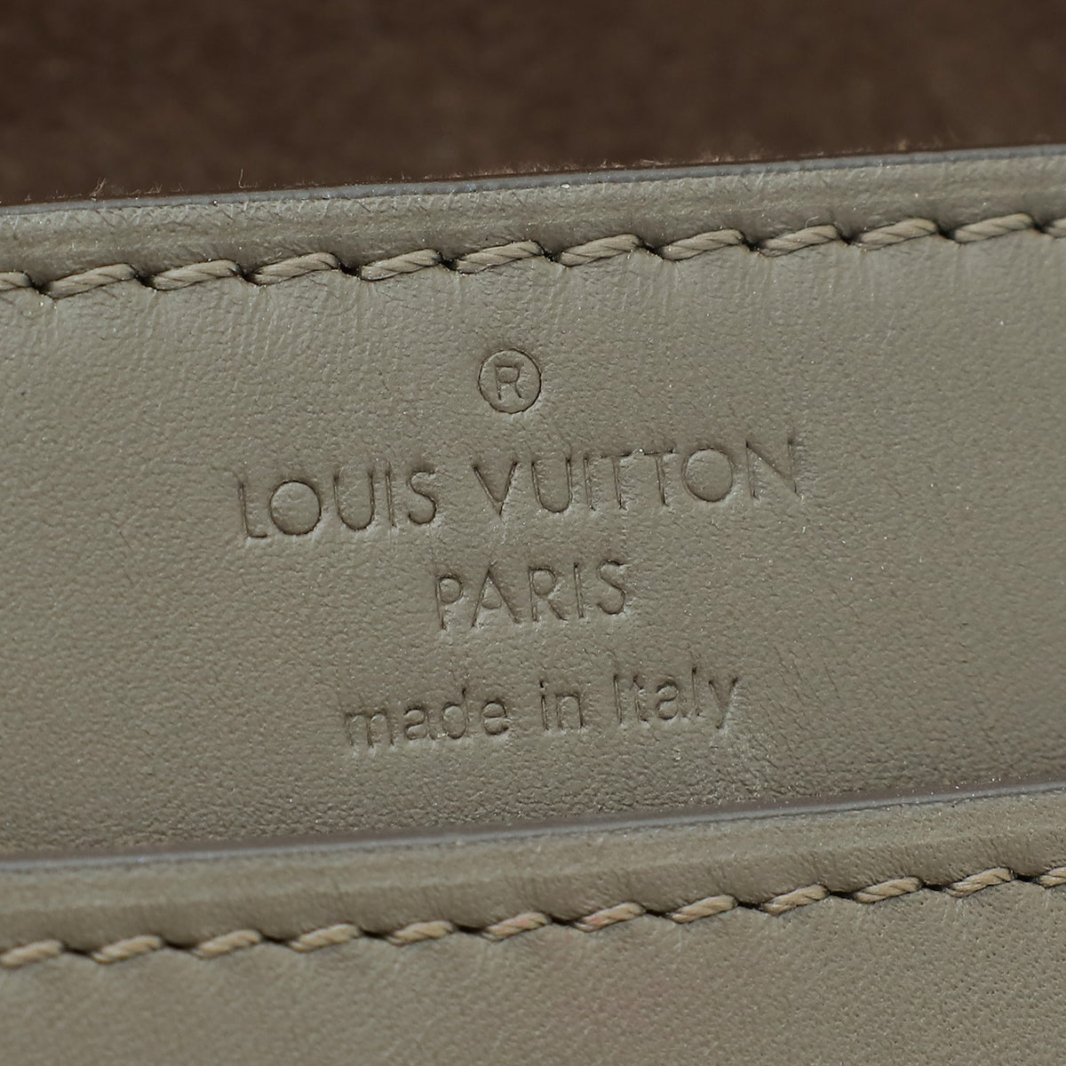 Louis Vuitton Etoupe Louise Matte Chain Clutch