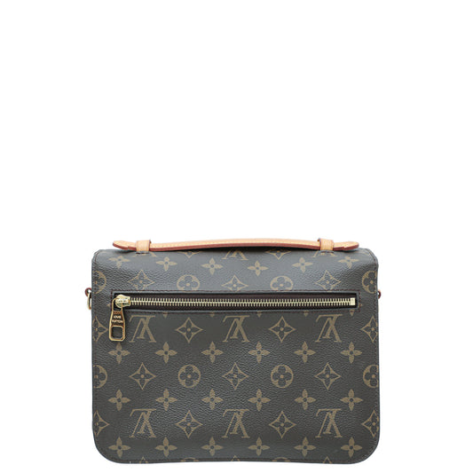 Louis Vuitton Brown Monogram Pochette Metis Bag