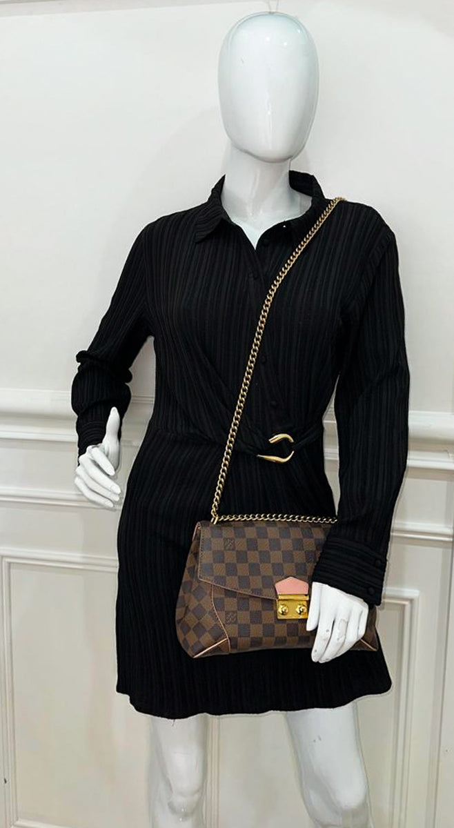 Louis Vuitton Damier Ebene Caissa Flap Chain Bag