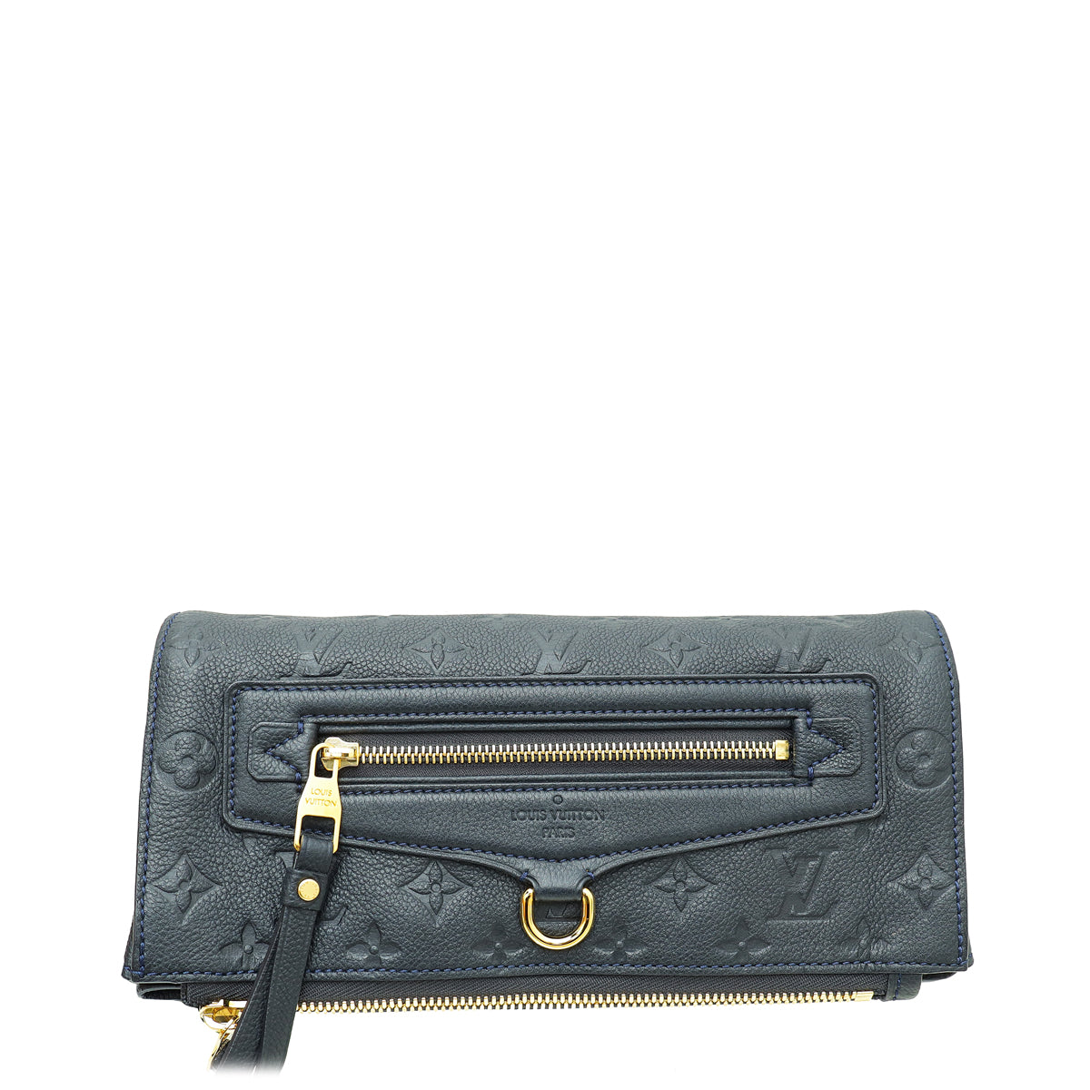 Louis Vuitton Blue Marine Monogram Empreinte Petillante Clutch