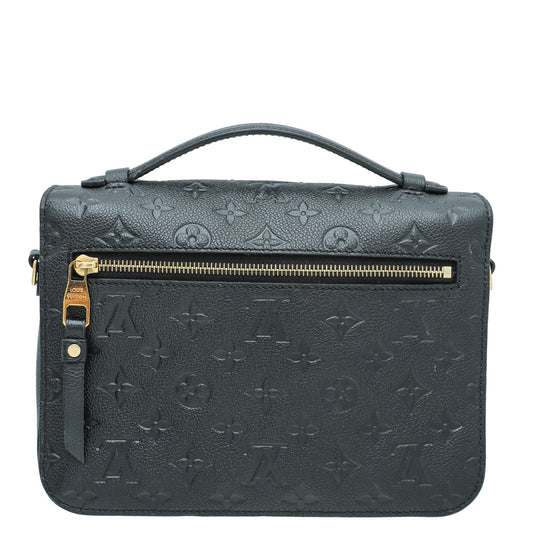 Louis Vuitton Black Monogram Empreinte Pochette Metis Bag