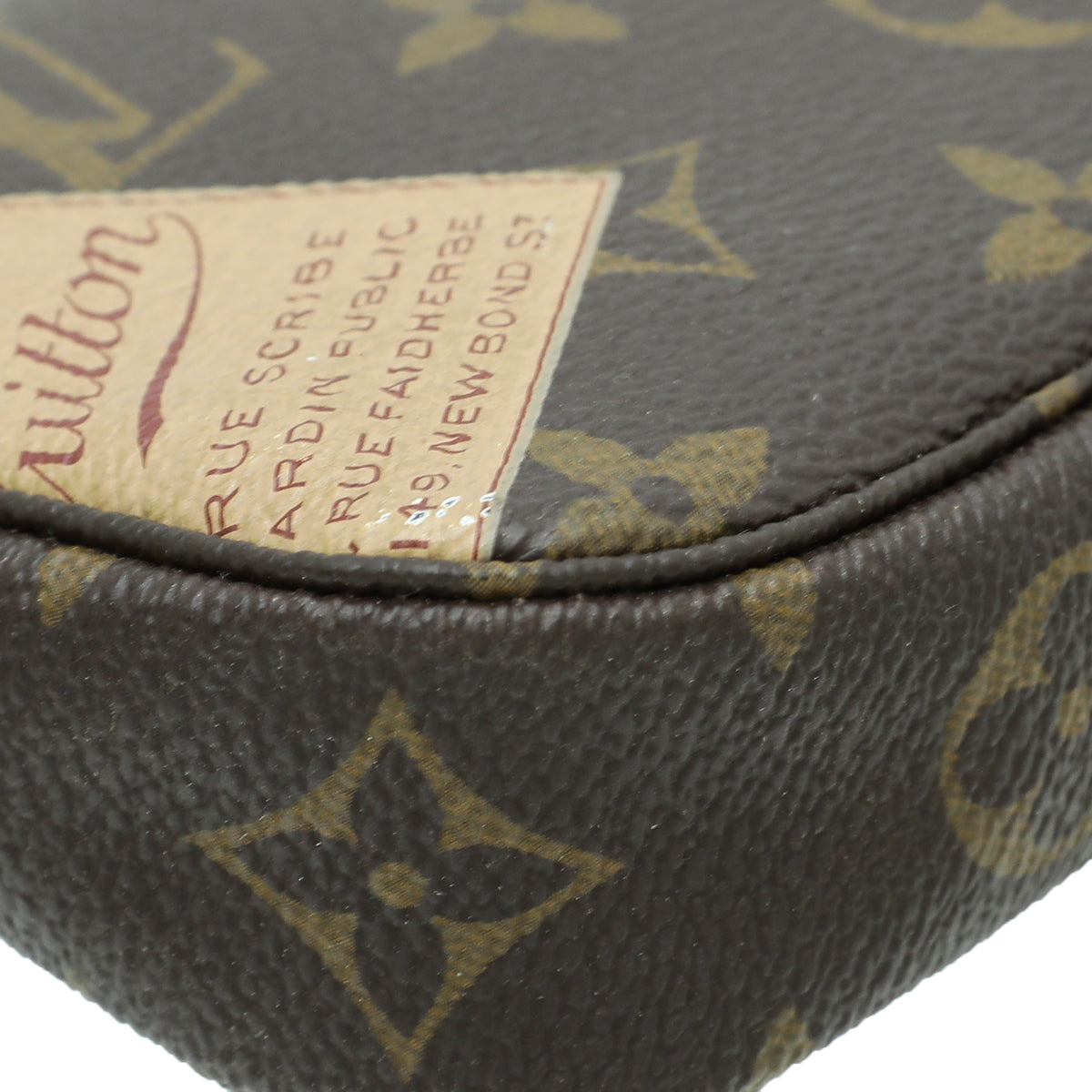 Louis Vuitton Monogram Travel Stamp Mini Pochette Accessoires