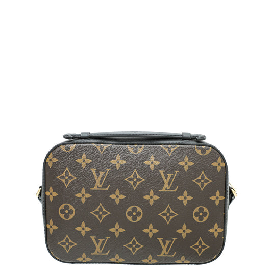 Louis Vuitton Monogram Black Saintonge Bag