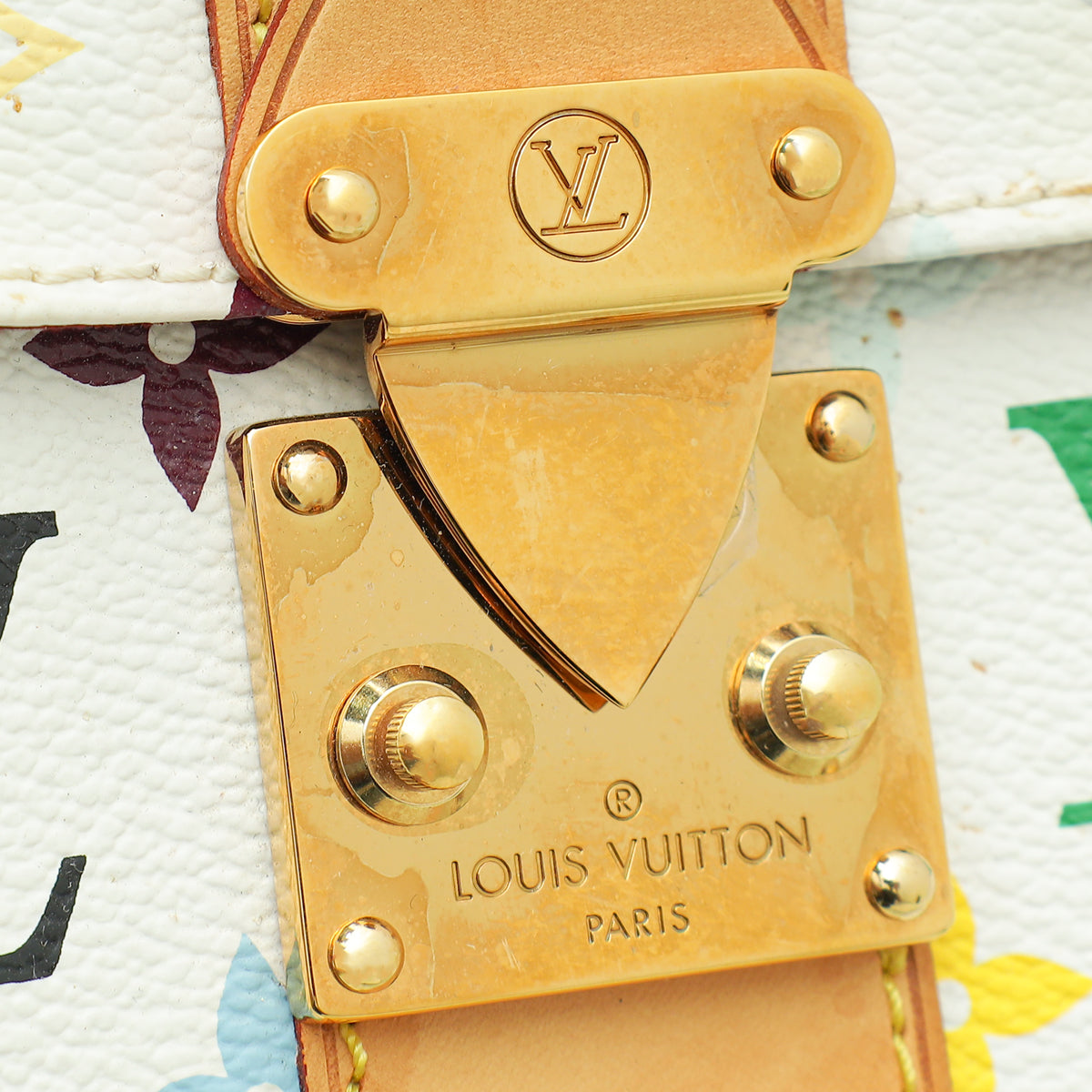 Louis Vuitton Multicolor White Monogram Speedy 30 Bag