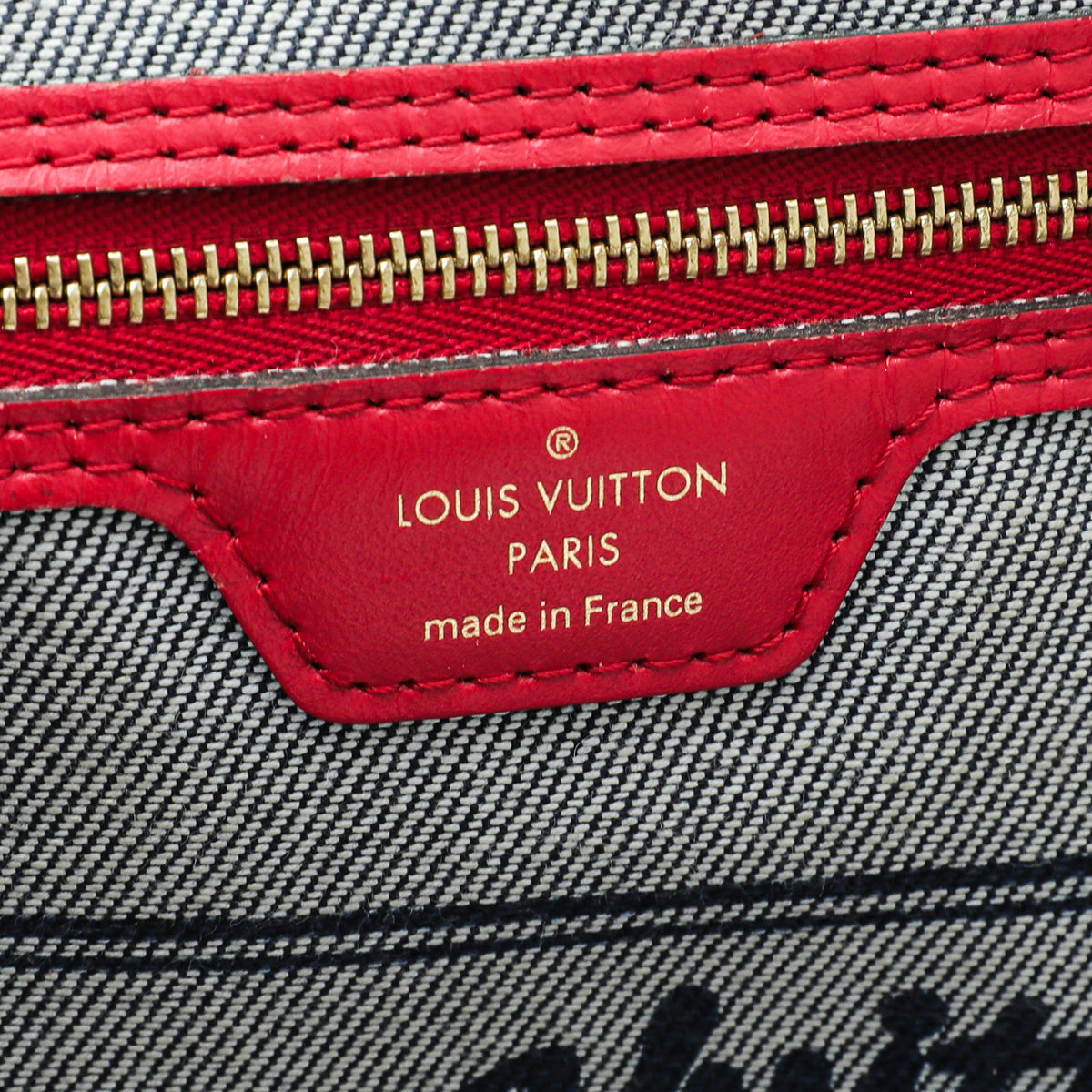 Louis Vuitton Bicolor Denim Damier Monogram Patchwork Neverfull MM Bag