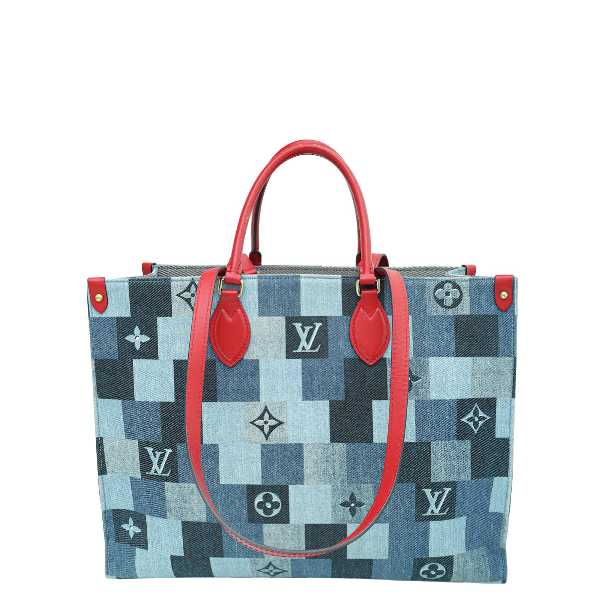 Louis Vuitton Bicolor Denim Damier Onthego GM Bag