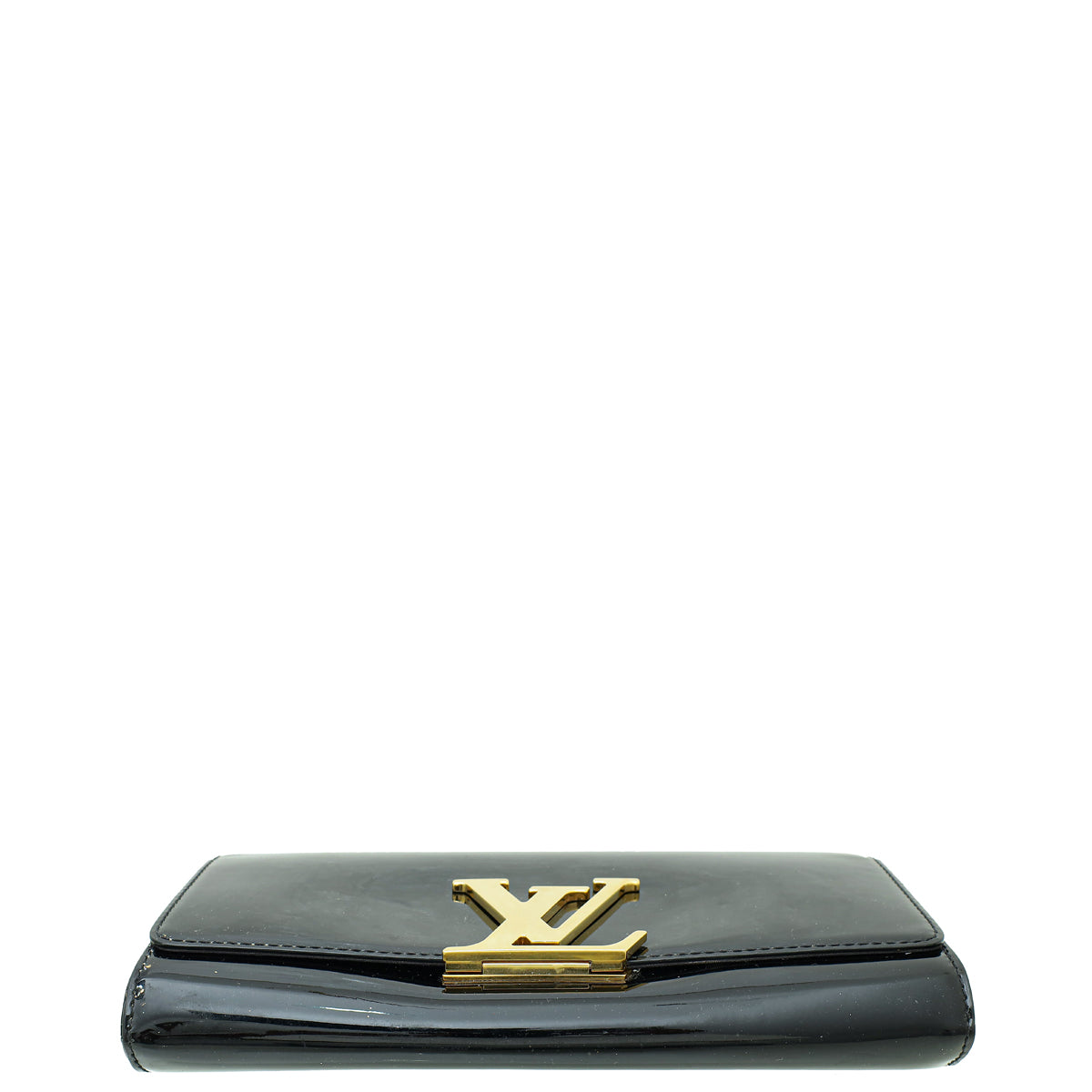 Louis Vuitton Black Vernis Louise Clutch