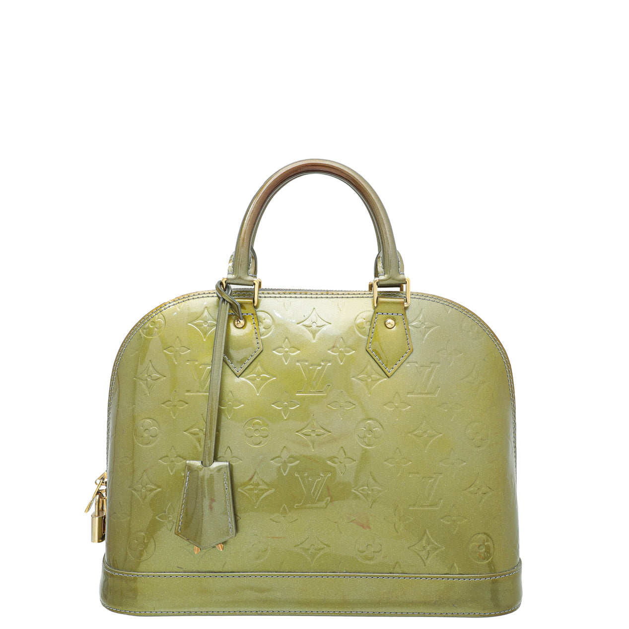 Louis Vuitton Gris Art Deco Monogram Vernis Alma PM Bag