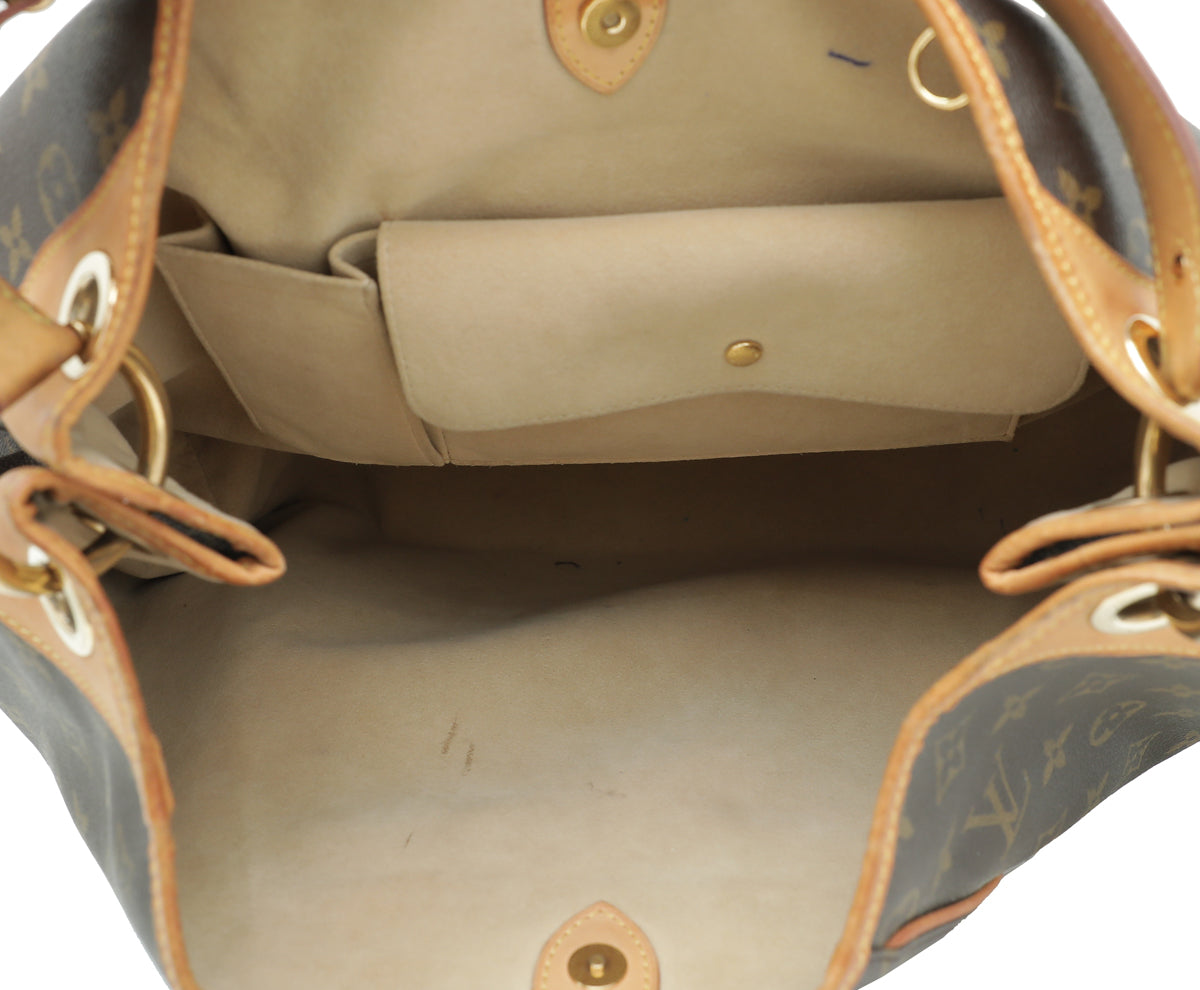 Louis Vuitton Brown Monogram Galliera GM Bag