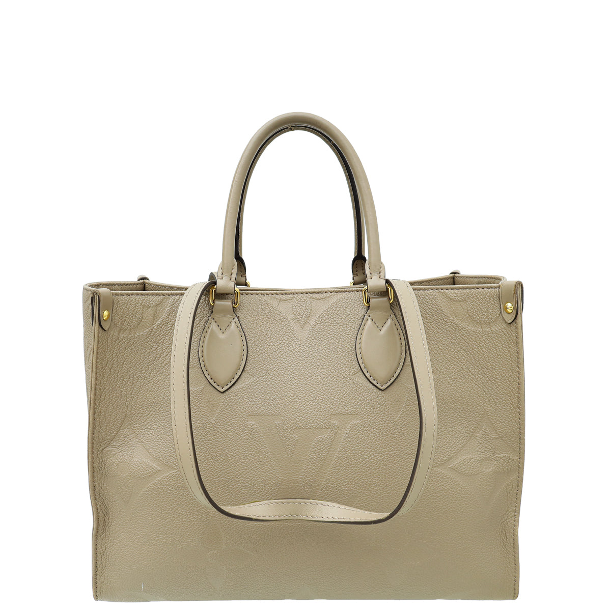 Louis Vuitton Tourterelle Beige Monogram Empreinte Onthego MM Bag