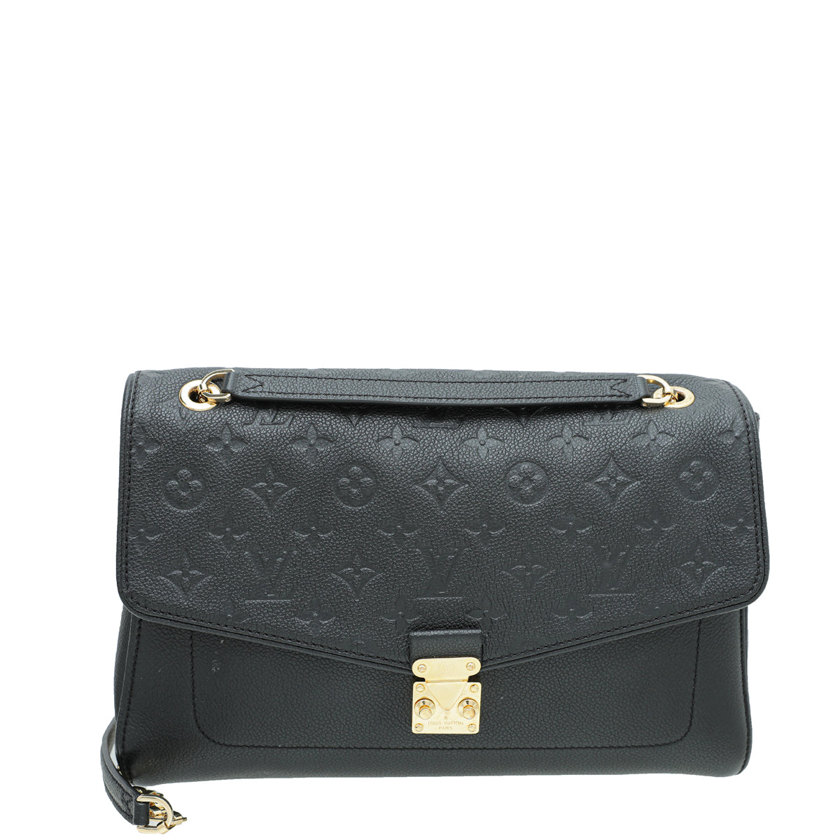 Louis Vuitton Black Monogram Empreinte Saint Germain MM Bag