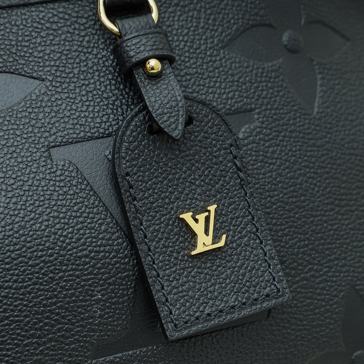 Louis Vuitton Black Empreinte Monogram Giant Trianon PM Bag