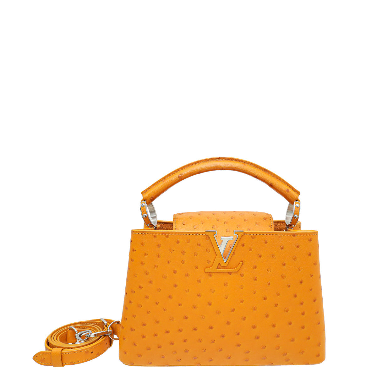 Louis Vuitton Marigold Ostrich Capucines BB Bag