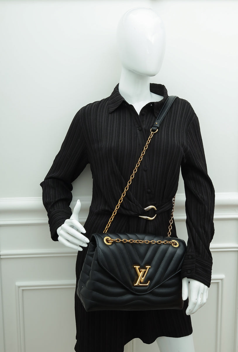 Louis Vuitton Black New Wave GM Chain Bag