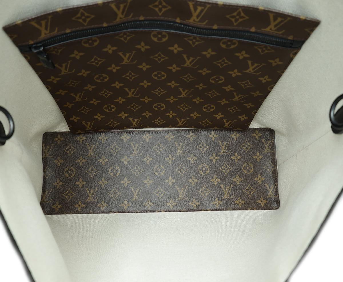 Louis Vuitton Monogram Black Week-end Tote GM Bag