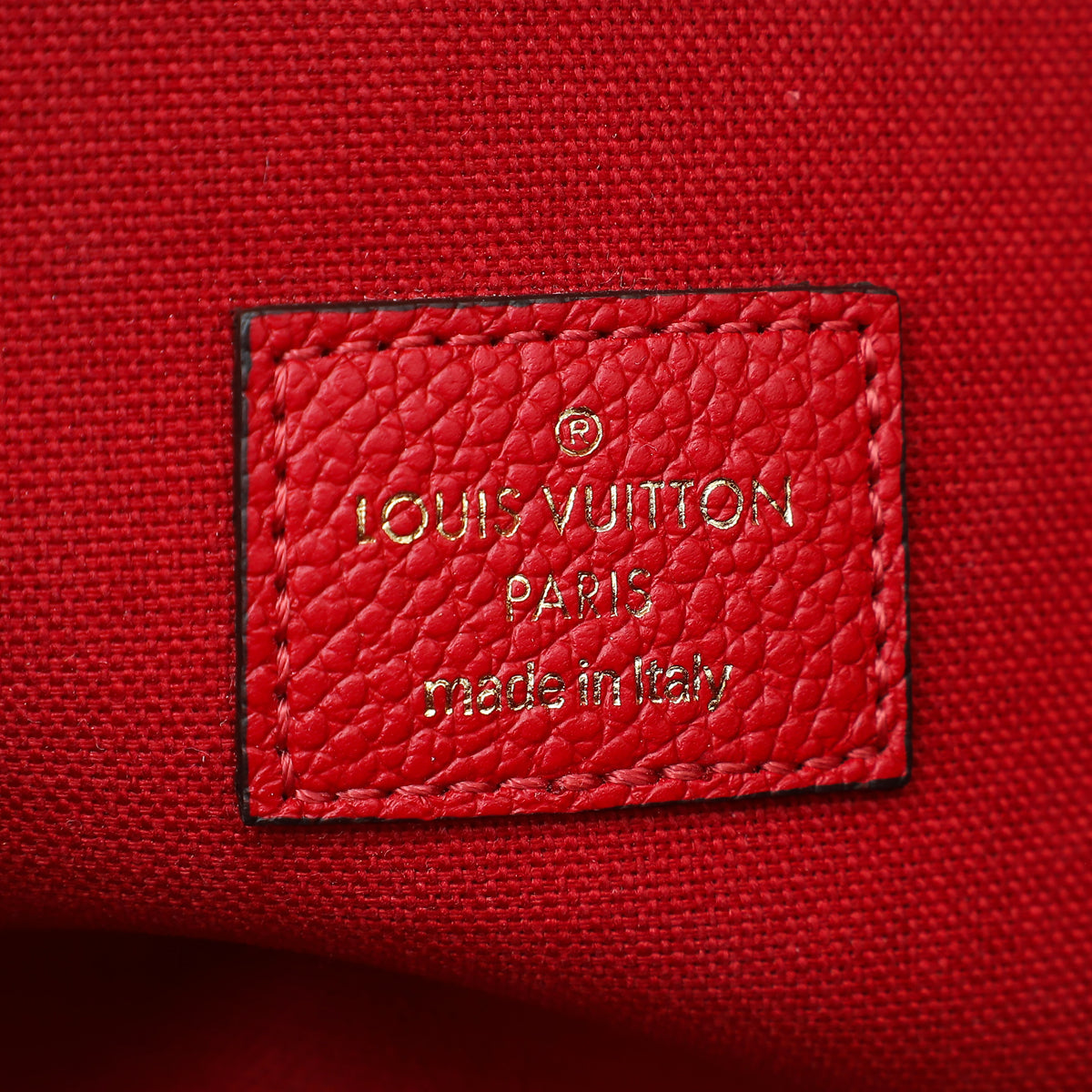 Louis Vuitton Red Monogram Empreinte Felicie Pochette