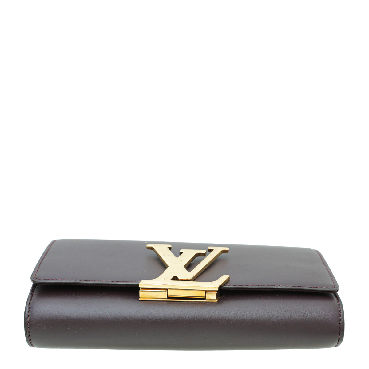 Louis Vuitton Burgundy Louise Matte Chain Clutch