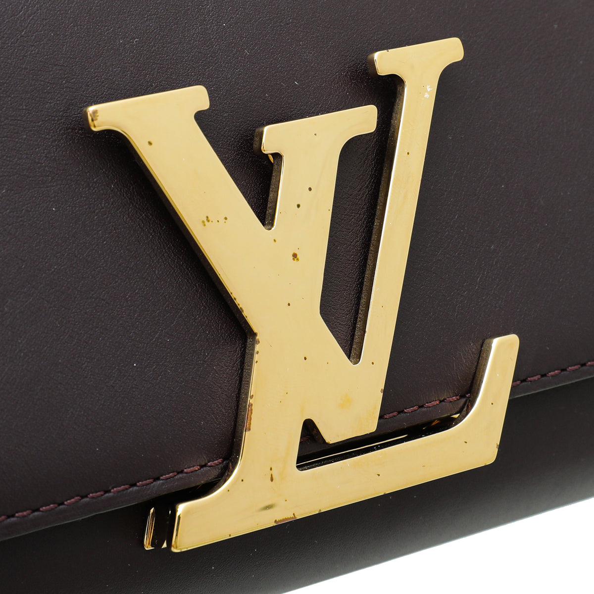 Louis Vuitton Burgundy Louise Matte Chain Clutch