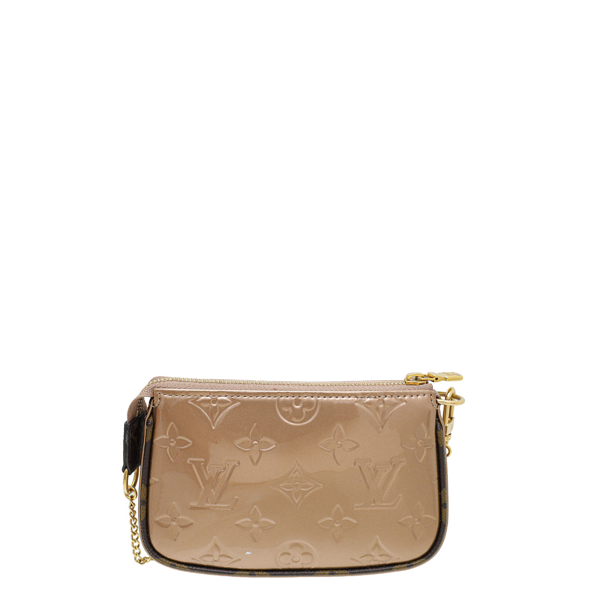 Louis Vuitton Rose Gold Monogram Vernis Mini Pochette Accessoires