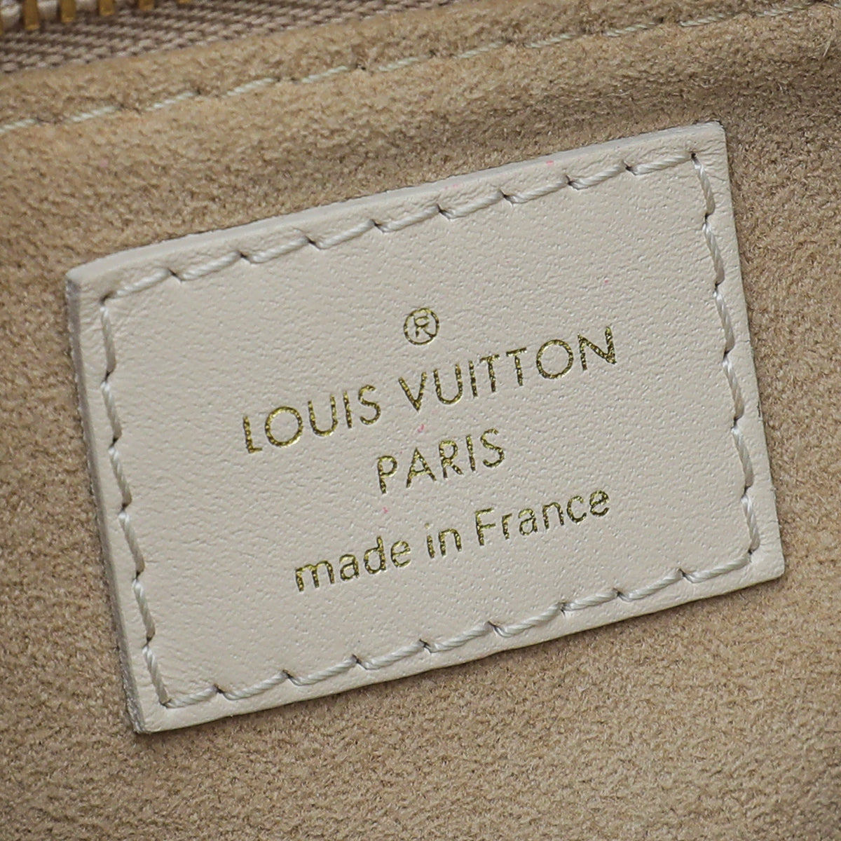 Louis Vuitton Cream Monogram Empreinte Petite Malle Souple Bag