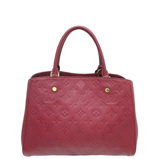 Louis Vuitton Grape Monogram Empreinte Montaigne MM Bag