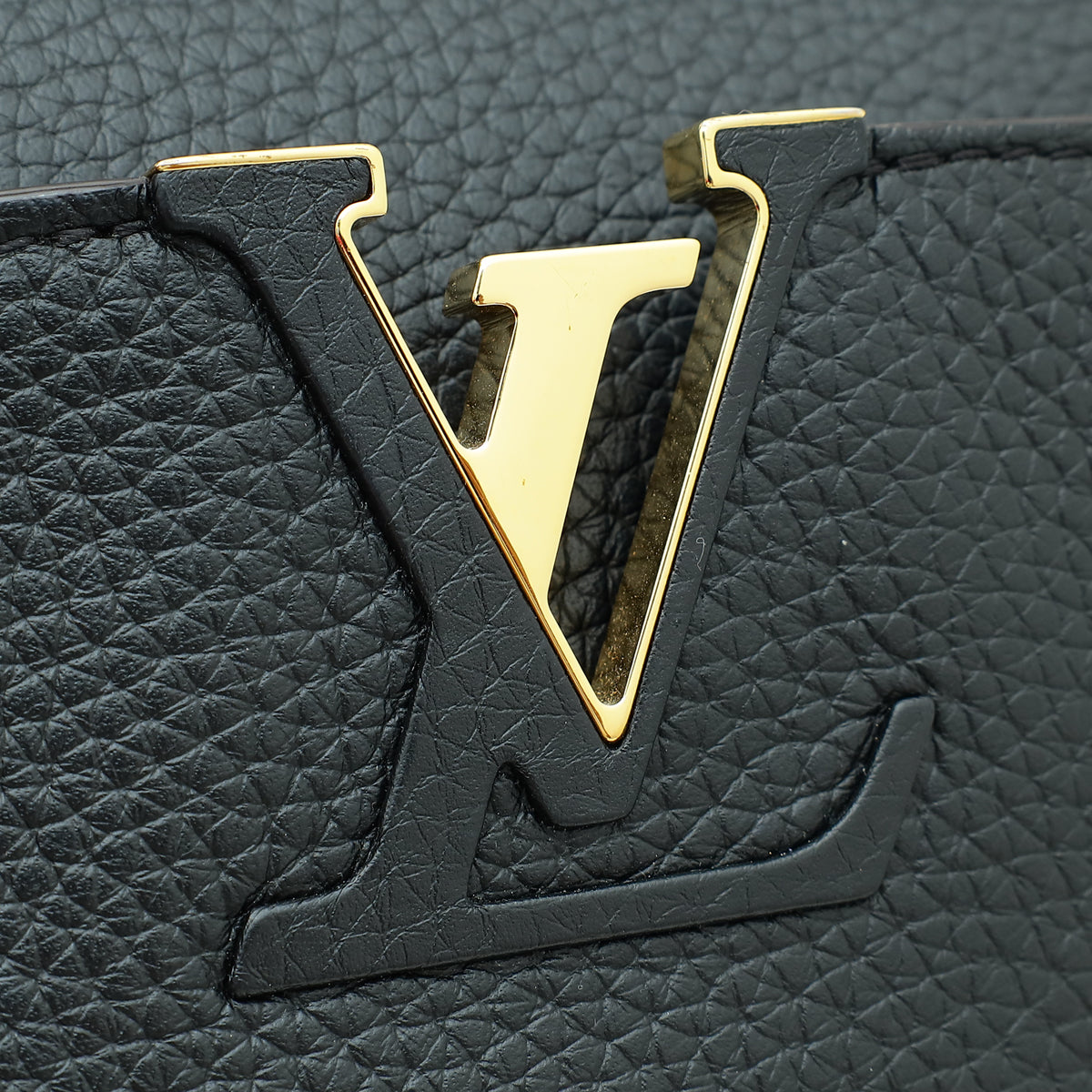 Louis Vuitton Black Capucines PM Bag