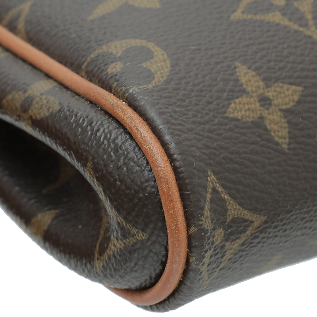 Louis Vuitton Brown Monogram Eva Clutch Bag