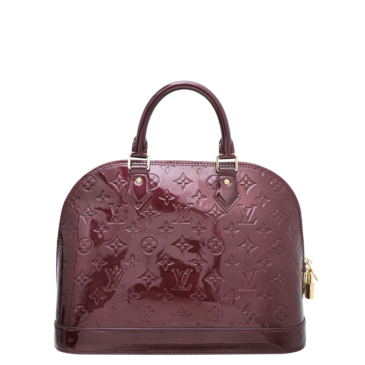 Louis Vuitton Rouge Voufista Monogram Vernis Alma PM Bag