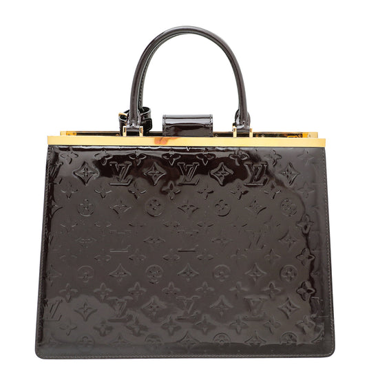 Louis Vuitton Amarante Monogram Vernis Deesse GM Bag