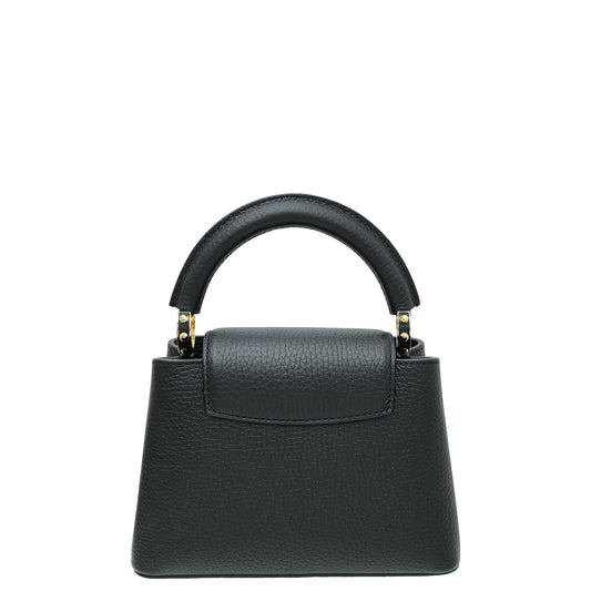 Louis Vuitton Black Capucines Mini Bag