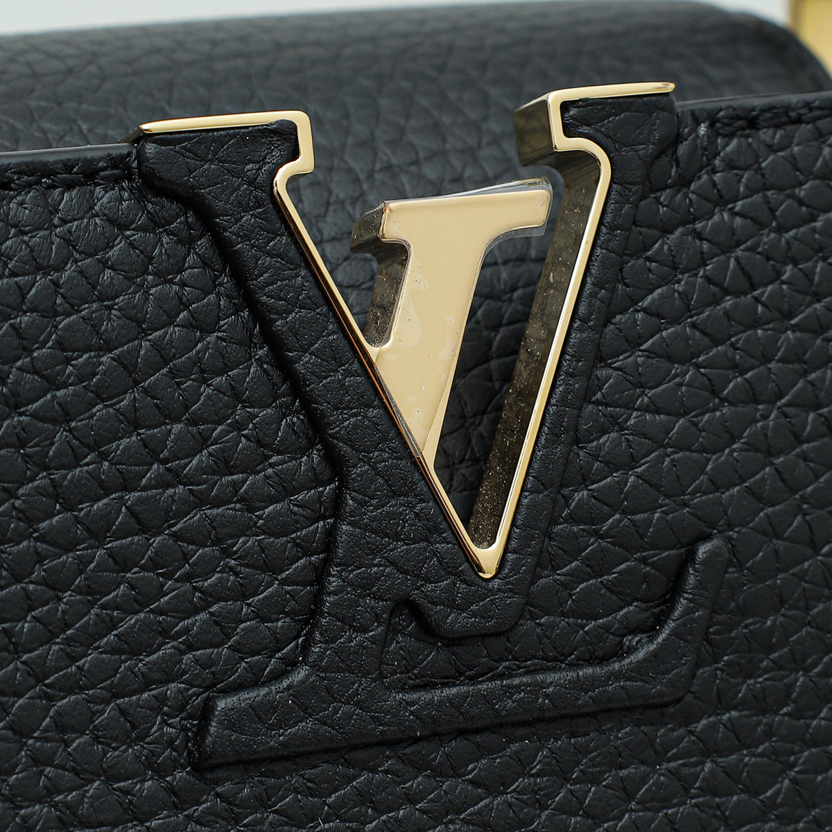 Louis Vuitton Black Capucines Mini Bag